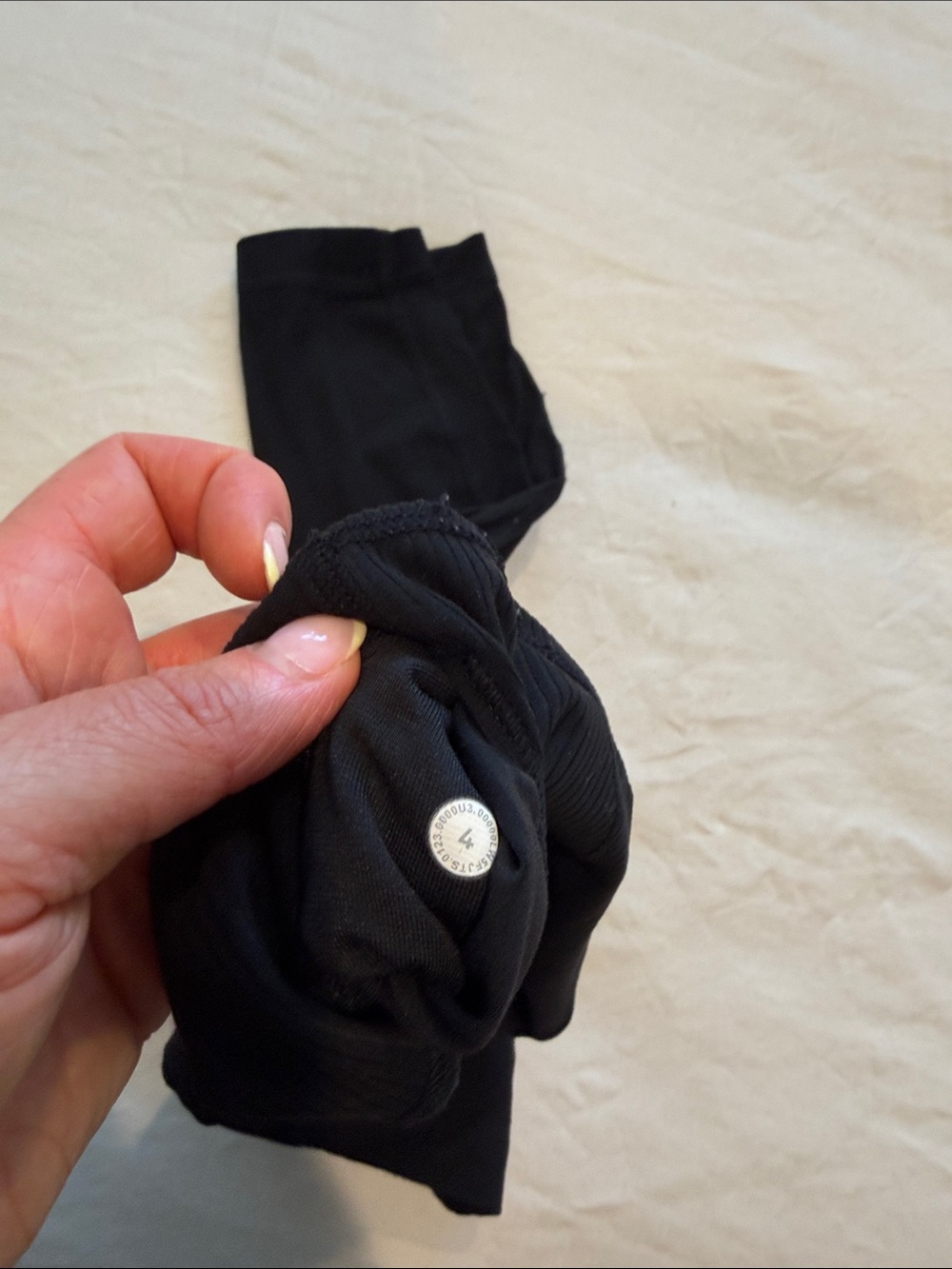 Lululemon Black Ribbed aligns - Picture 2 of 2